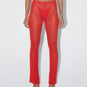 Red Sheer Women's Pants